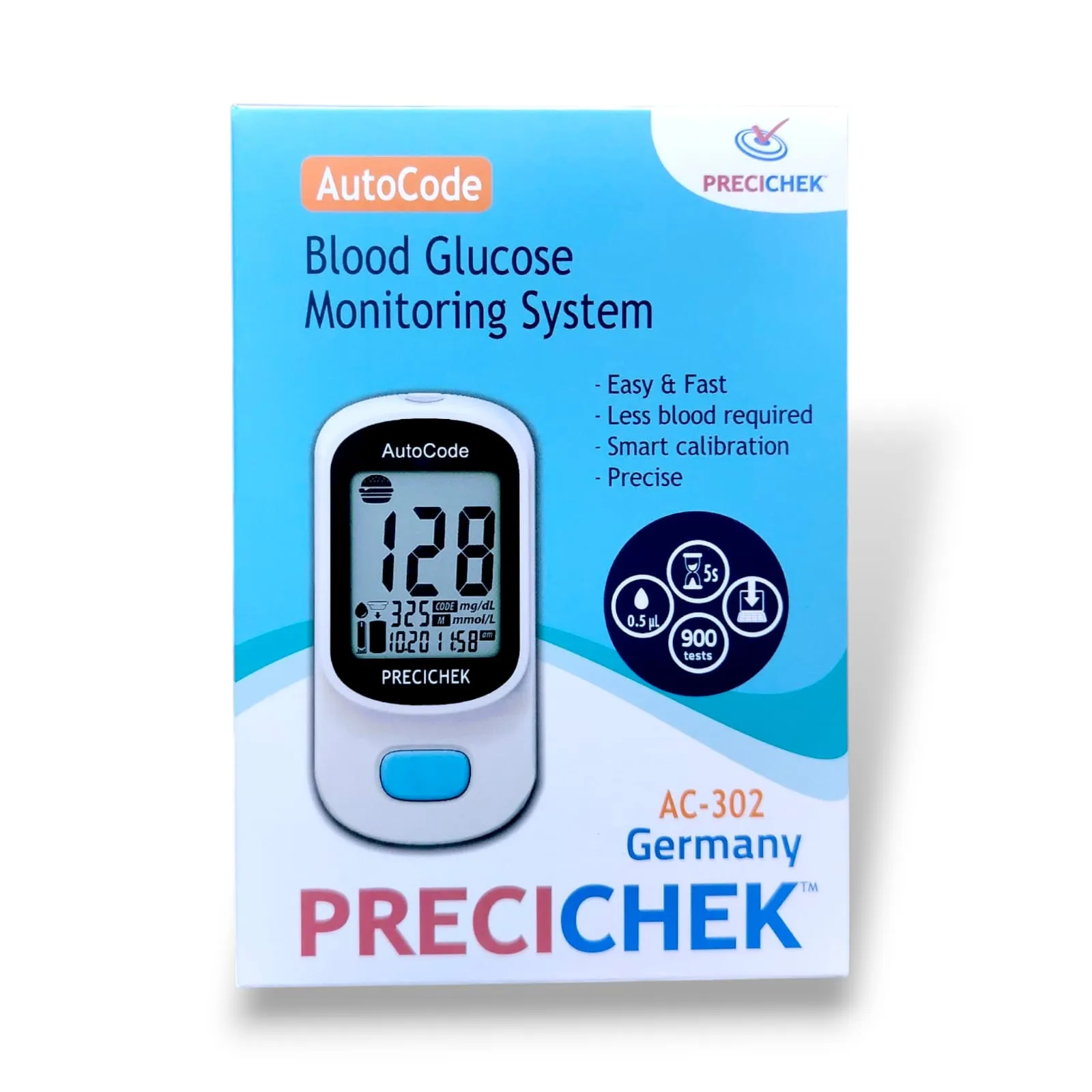 Precichek AC-302 Blood Glucose Monitoring System
