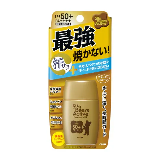 Sun Bears Gold Active Milk Sunscreen SPF50+ PA++++ 30g